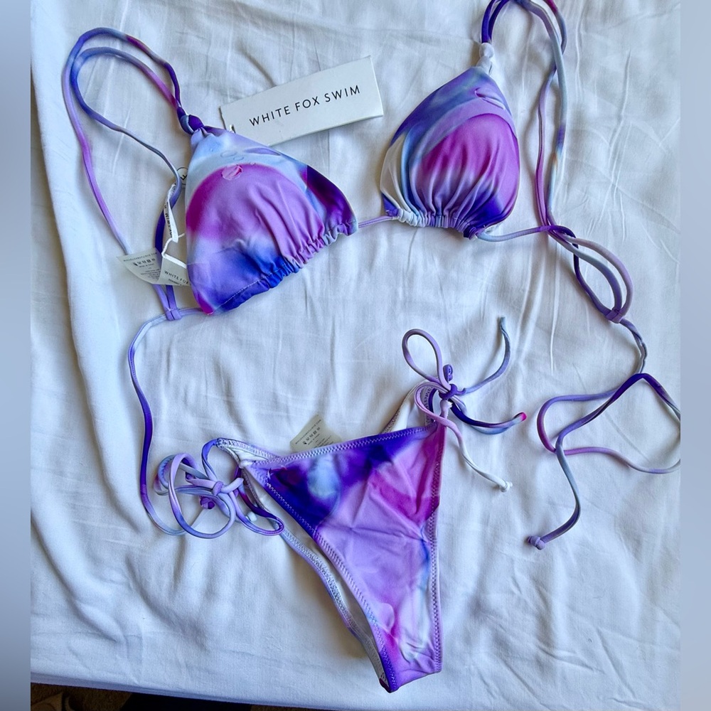 White Fox Swim Purple Orb Bikini